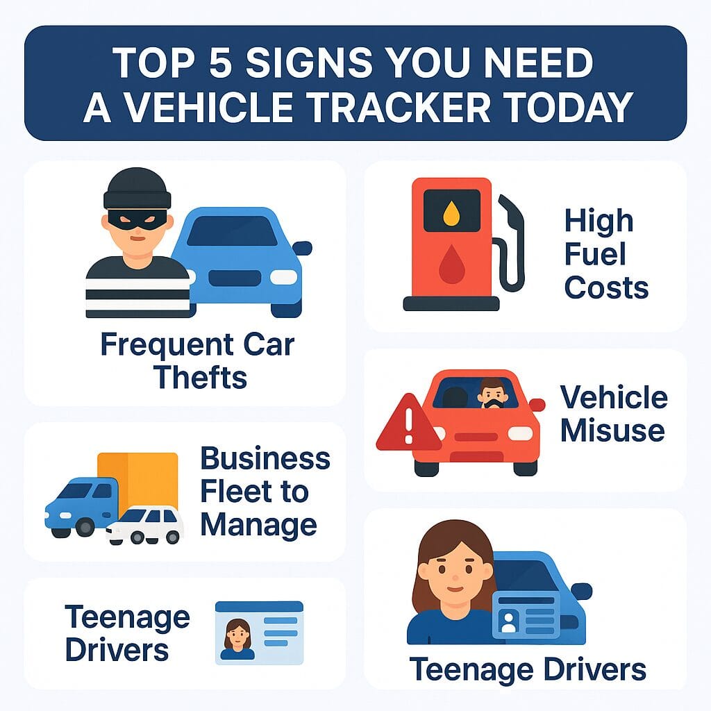 Top 5 Signs You Need a Vehicle Tracker Today